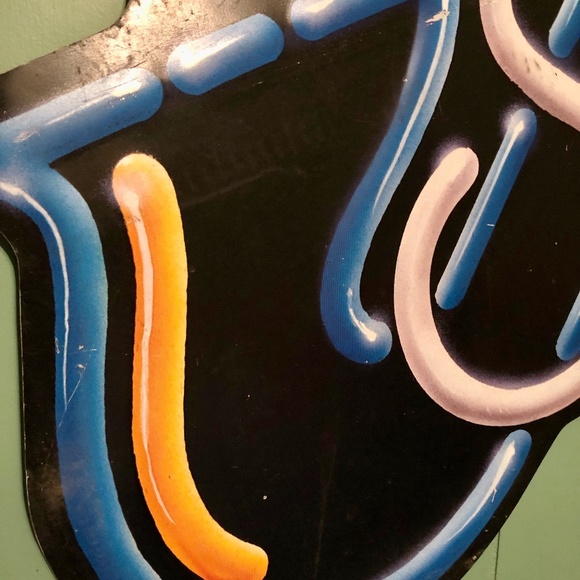 Vintage Michelob Sounds Tin Metal Beer Sign Embossed Music 32x28 Man Cave Garage - Picture 4 of 7